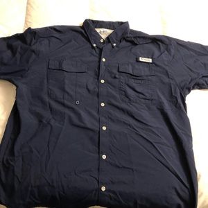 Columbia PFG fishing shirt - XL Navy Blue